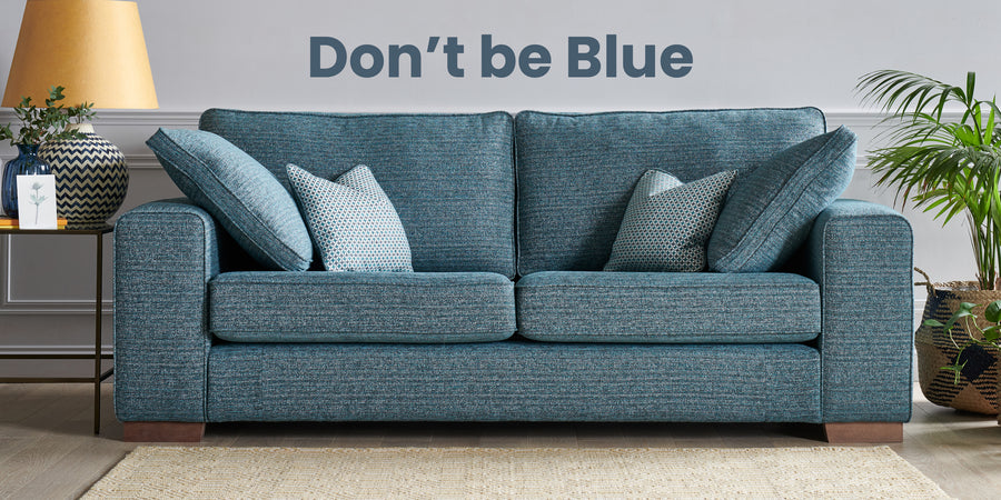 Denim 3 seater sofa