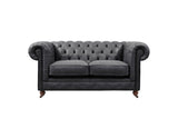 Grand Chesterfield | 2 Seater Sofa | Vintage Slate