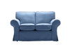 Newport | 2 Seater Extra Loose Cover | Capri Blue