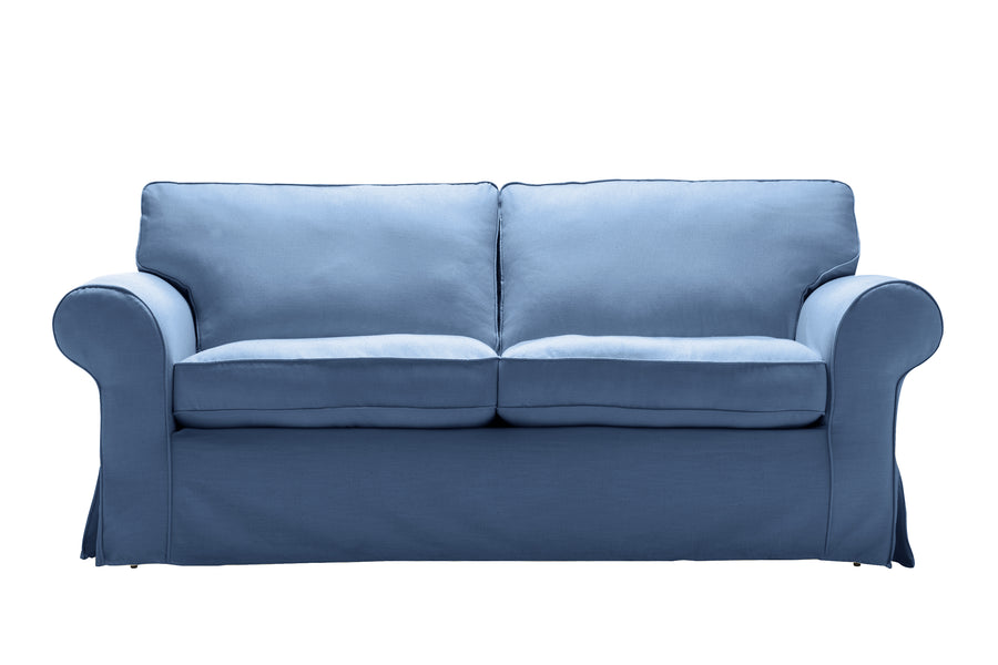 Newport | 3 Seater Extra Loose Cover | Capri Blue