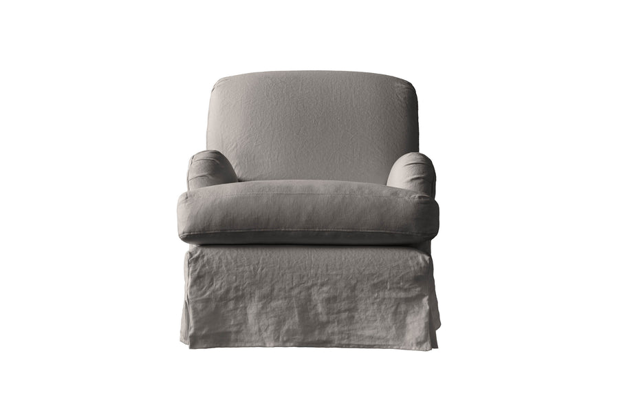 Alice | Highback Chair Extra Loose Cover | Marque Pewter