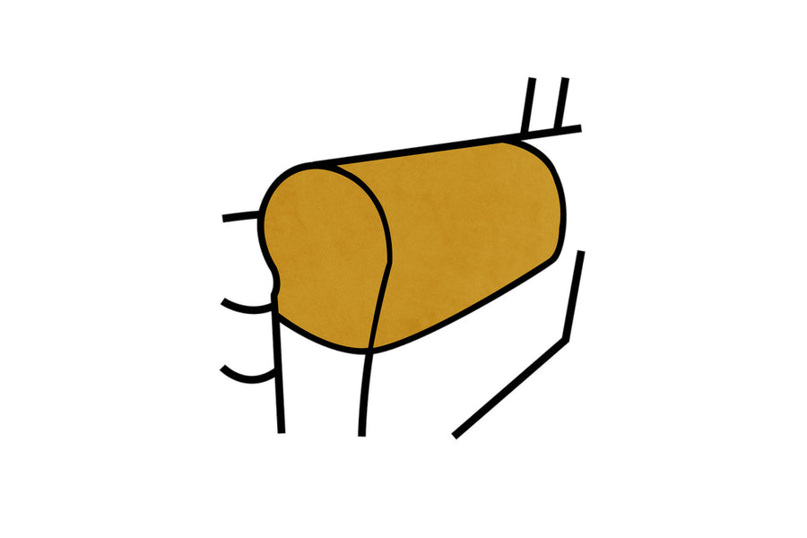 Agatha | Armcaps (pair) | Opulence Saffron