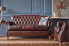 Victoria | 3 Seater Sofa | Antique Red