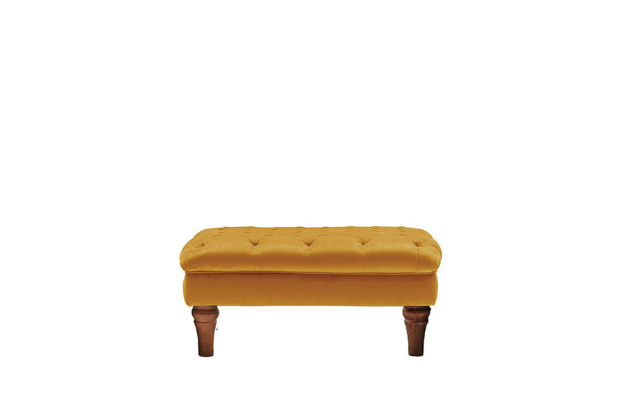 Mia | Bench Footstool | Opulence Saffron